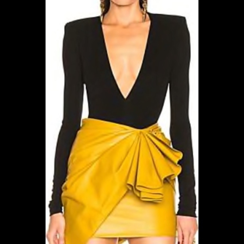 Alexandre Vauthier Black Bodysuit Size S